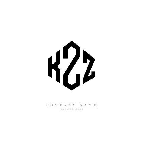 kzz letter logo design  polygon shape kzz polygon  cube shape