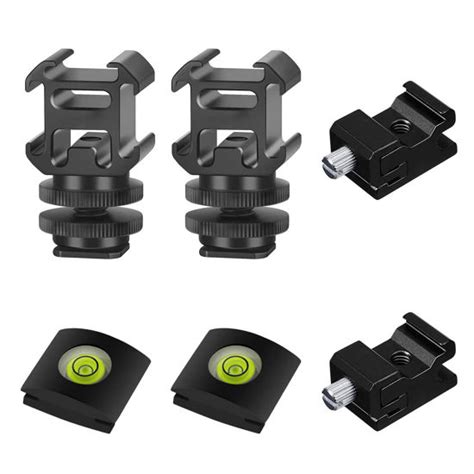 GetUSCart Camera Triple Cold Shoe Bracket 1 4inch Flash Stand Tripod Screw Adapter Hot Shoe