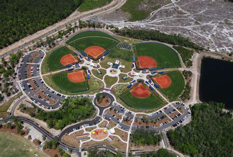 Aerial Of Ballfields At North Myrtle Beach Park And Sports Complex