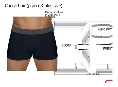 Molde Cueca Box Adulto Pdf Mercadolivre