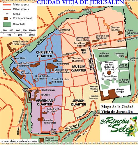 Resultado de imagen para mapa ciudad antigua jerusalén Old city