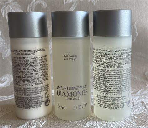 Emporio Armani Diamond For Men 1 After Shave Balm 2 Shower Gel 50 Ml E