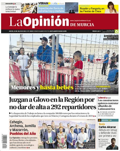 Diario La OpiniÓn De Murcia Del Día 6 07 2022 News Europa