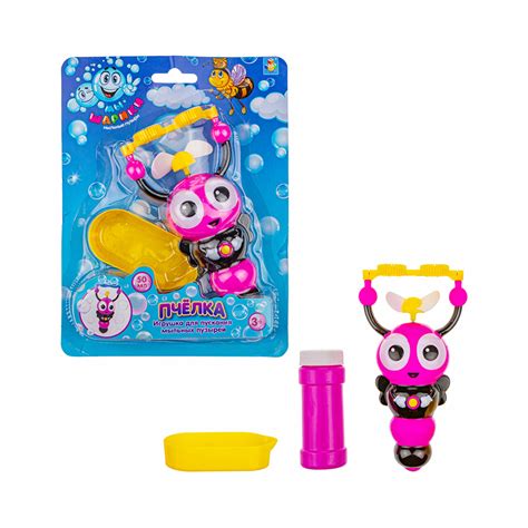 "1TOY" Игрушка для пускания мыльных пузырей 50 мл "Пчелка" Т19898 ...