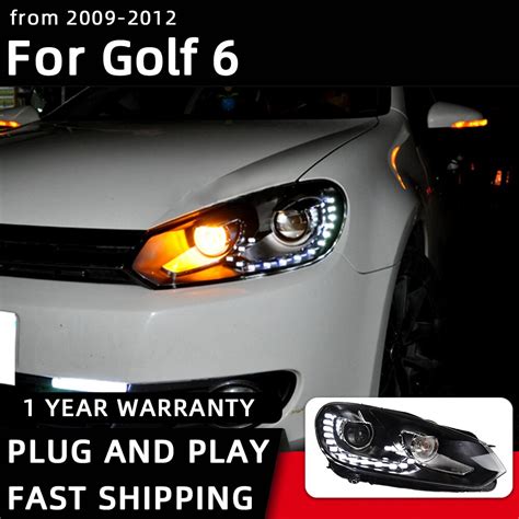 Faros Delanteros De Estilo De Coche Para VW Golk6 Golf 6 MK6 R20 2009