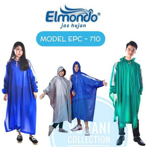 Jual Jas Hujan Poncho Lengan Elmondo Personal Mantel Baju Jas