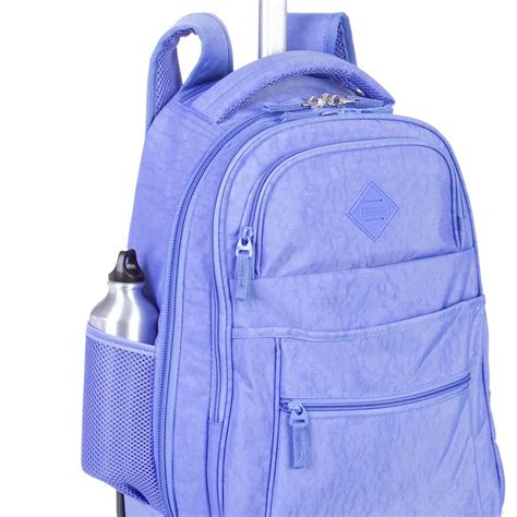 Mochila Carrinho Rodas Sestini Rolling Crinkle Lavanda Acalanto