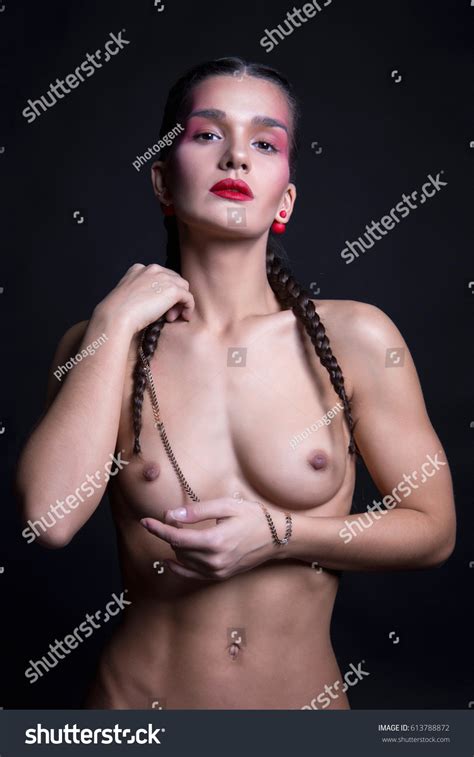 Beautiful Nude Woman Perfect Breastnaked Sexy Stock Photo 613788872 Shutterstock
