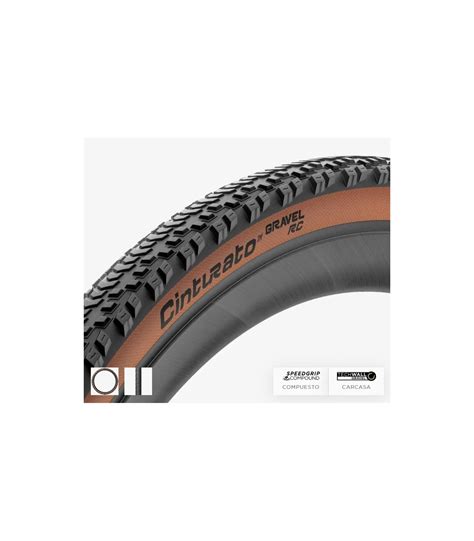 Cubierta Pirelli Cinturato Gravel Rc Classic X Negro Marron