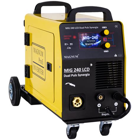 MIG 240 DUAL PULS SYNERGIA LCD MAGNUM NEW WELDING TECHNOLOGY