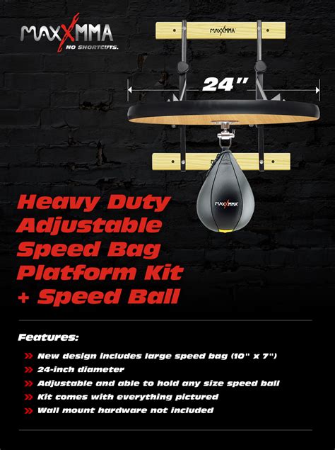 Amazon Maxxmma Heavy Duty Adjustable Speed Bag Platform Kit