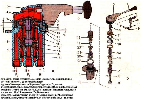 Тормозной кран стоянки Камаз