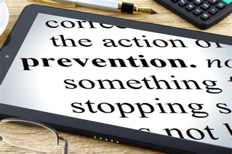 Prevention - Free of Charge Creative Commons Tablet Dictionary image 