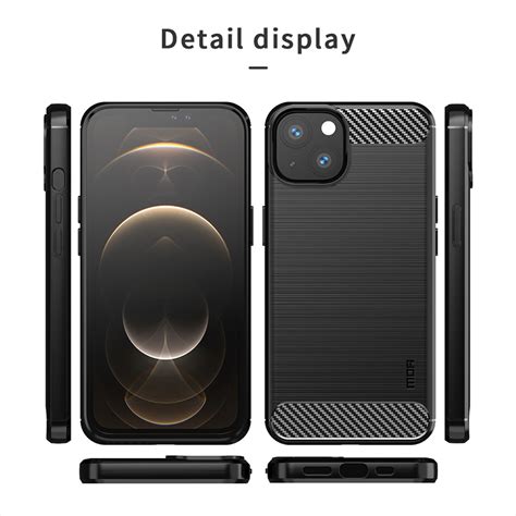 MOFI Gentleness Series Brushed Texture Carbon Fiber Soft TPU Case For