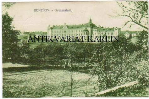 Kniha Benešov Gymnasium Antikvariát Praha Karlín