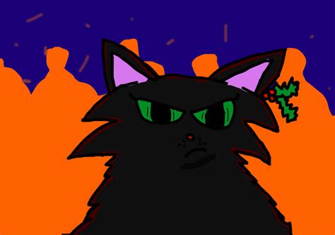 Hollyleaf during the fire scene by QueenThorn15 on DeviantArt