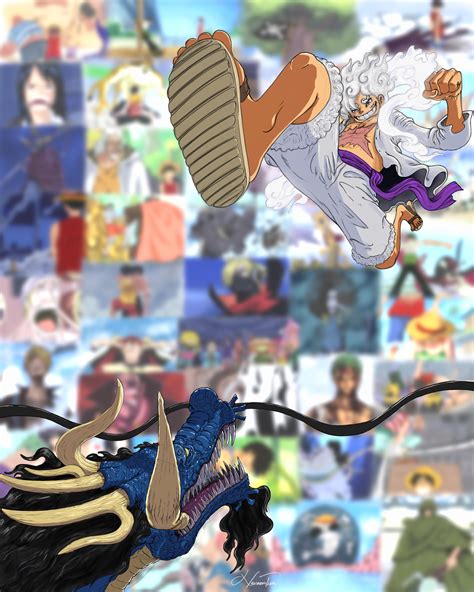 “Beat loudly, Heartbeat.” Kaido v Luffy . (Ig: __instah_rex__) : r/OnePiece