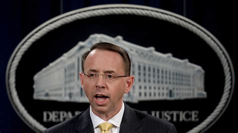 Rod Rosenstein Key Figure Behind Mueller Trump Russia Inquiry To Step