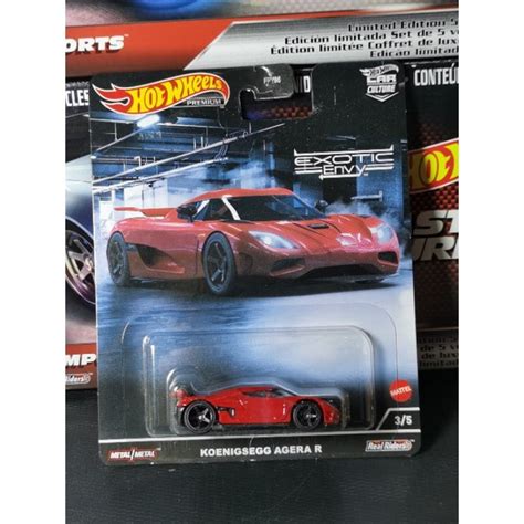 Hot Wheels Koenigsegg Agera R Red Exotic Envy Hotwheels Premium