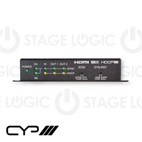 Cyp Qu K Way Hdmi Distribution Amplifier Stagelogic Ltd