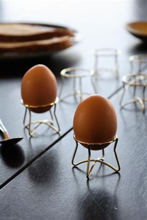 Set Of 6 Modern Gold Egg Holders In 2021 Egg Holders Eggs Egg Holder