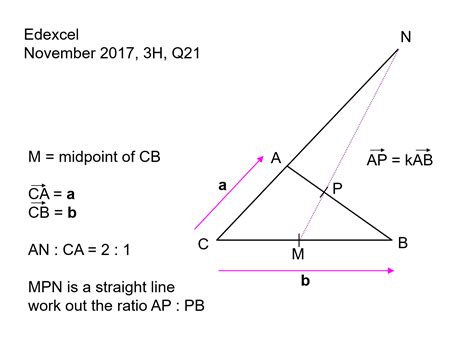 Vectors Exam Questions Gcse Maths