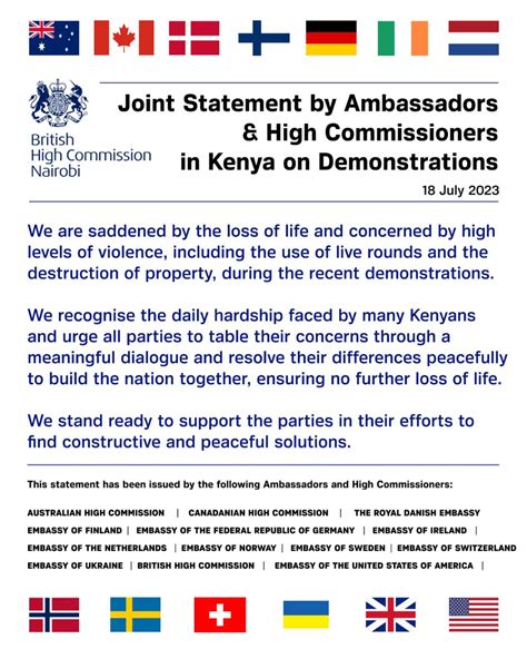 Martin Wachira On Twitter Ambassadors And High Commissioners On