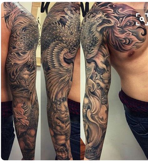 Traditional Japanese Sleeve Tattoo Designs For Men Dragon