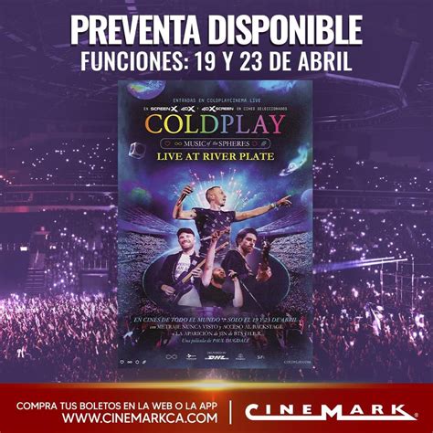 Cinemark C A On Twitter Coldplay Music Of The Spheres Live At