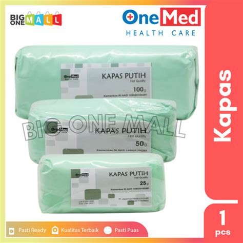 Promo Kapas Putih Pembalut Medis Onemed Pembalut Luka P3K Kapas