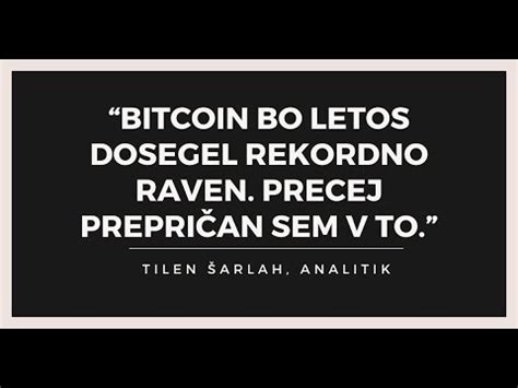 Bitcoin Bo Letos Dosegel Rekordno Raven YouTube