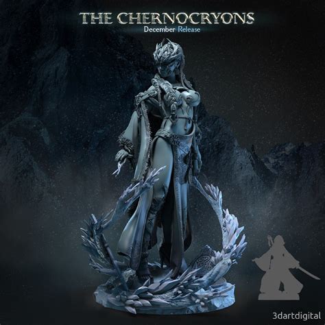 Frost Giantess Cryomancer Tabletop Figurine Miniature Model