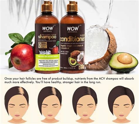 Wow Apple Cider Vinegar Shampoo And Conditioner For Longer Hairhair F Apple Cider Vinegar