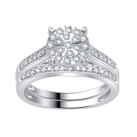 Forever Bride 13 Carat Tw Diamond Sterling Silver Composite Bridal