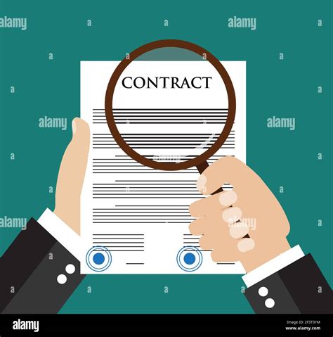 Contract Inspection Concept Stock Vector Image Art Alamy