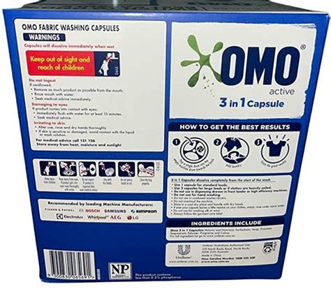 Omo Laundry Triple Capsules 3 In 1 Capsule Active 100 Pack Pasabuy