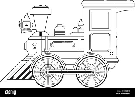 Steam Train Outline