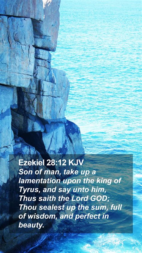 Ezekiel 28 12 KJV Mobile Phone Wallpaper Son Of Man Take Up A