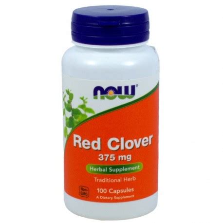 Now Foods Red Clover Czerwona Koniczyna 375mg 100kaps Zdrowykielek