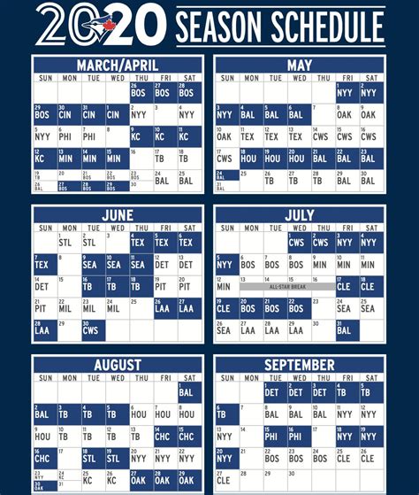 2021 Blue Jays Schedule Printable - Printable Schedule