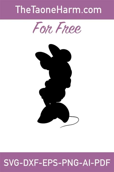 Minnie Mouse Silhouette Free Minnie Mouse Silhouette Svg Full Body