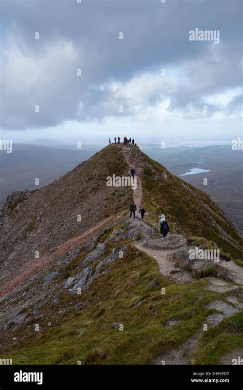 Mount Errigal summit in Donegal, Ireland Stock Photo - Alamy