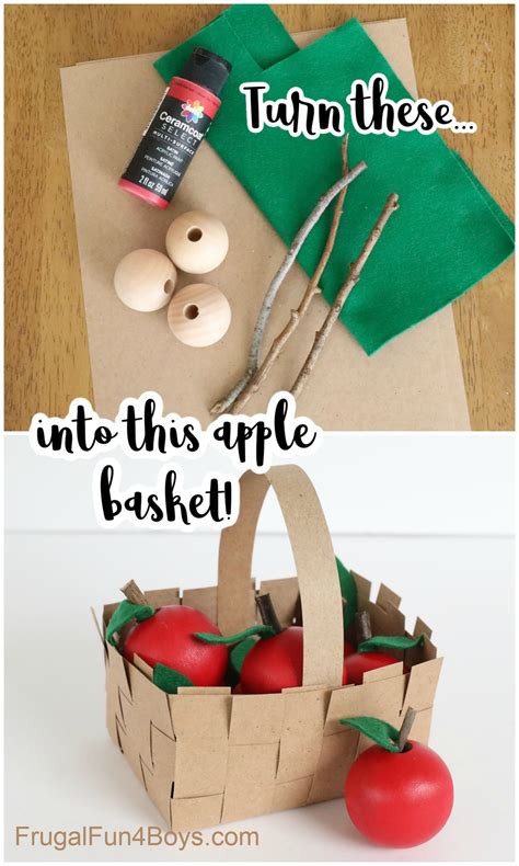 Apple Basket Craft Frugal Fun For Boys And Girls