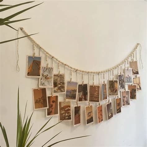 Tape Aria De Macram De Madeira Para Wall Hanging Decor Photo Display