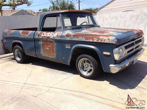 1971 Dodge Short Bed Us Airforce Vihicle Cool Patina Pick Up Truck