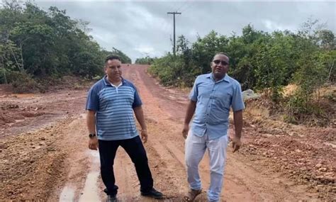 Alcântara Ma Prefeito Nivaldo Araújo Vistoria Obra De Construção De