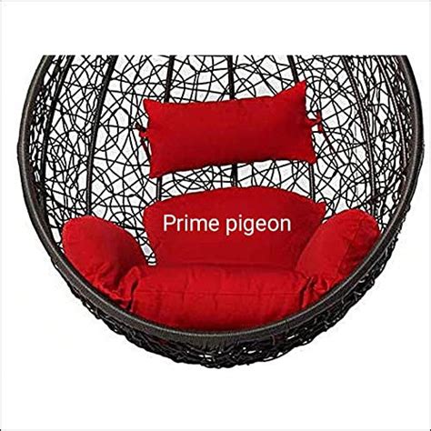 Swing Chair Sofa Cushion Red For Hanging Swing Chair Application