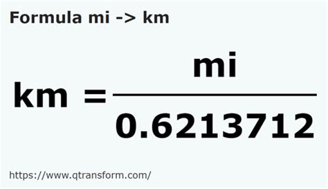 Miglia In Chilometri Mi In Km Convertire Mi In Km