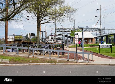 PRINCETON JUNCTION, NJ -3 MAY 2020- View of the Princeton Junction ...