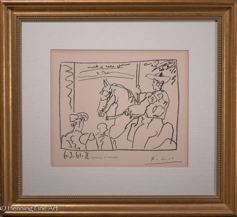 Pablo Picasso Artist Proof Hand Signed Lithograph Le Picador Ii W